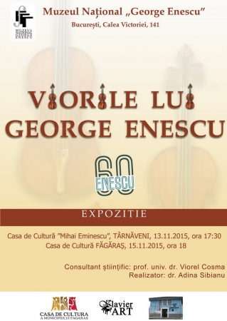 Expoziția ”Viorile lui George Enescu” la Târnăveni și Făgăraș